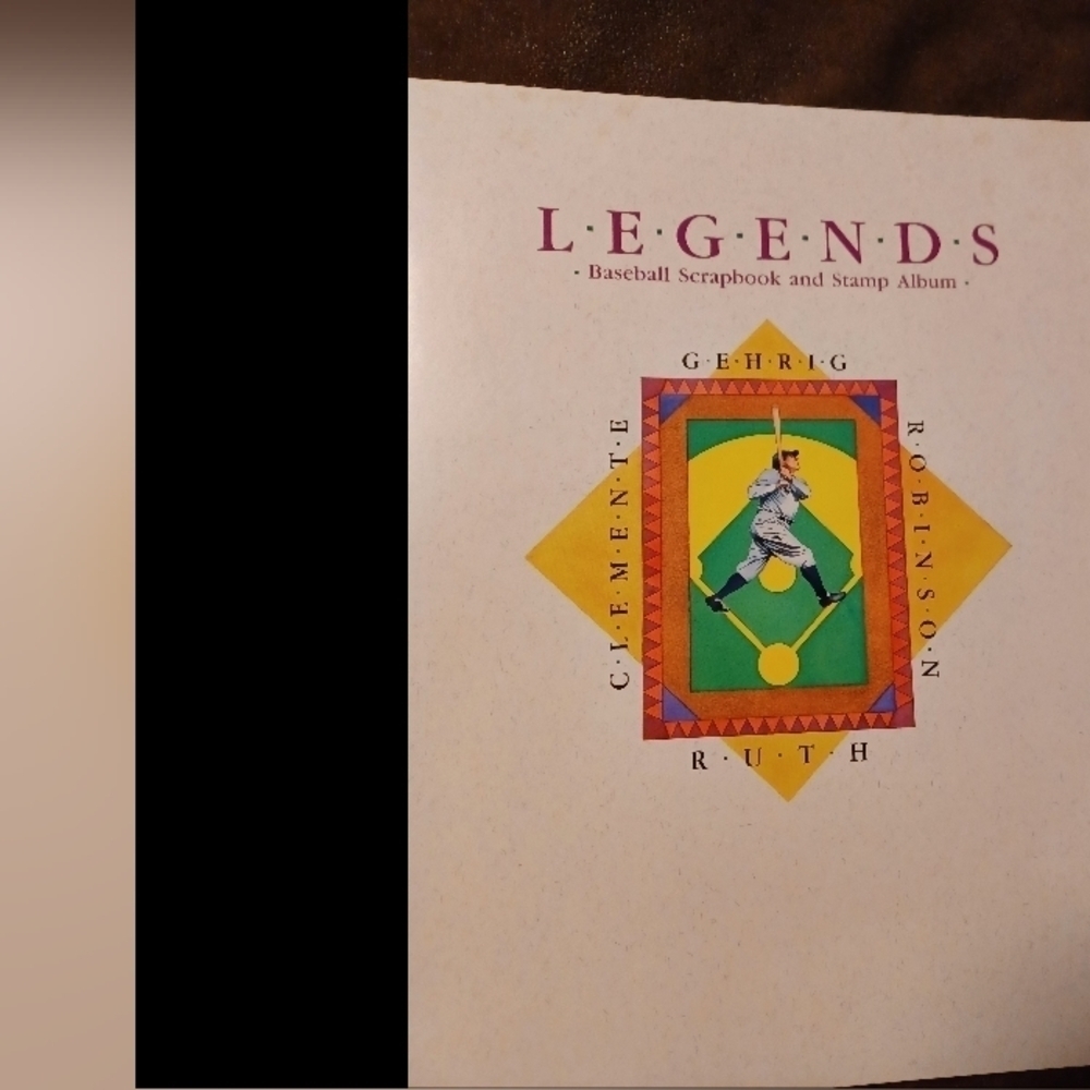 LOU GEHIG 1989 LEGENDS BASE BALL SCRAPBOOK AND STAMP ALBUM. - Picture 2 of 6